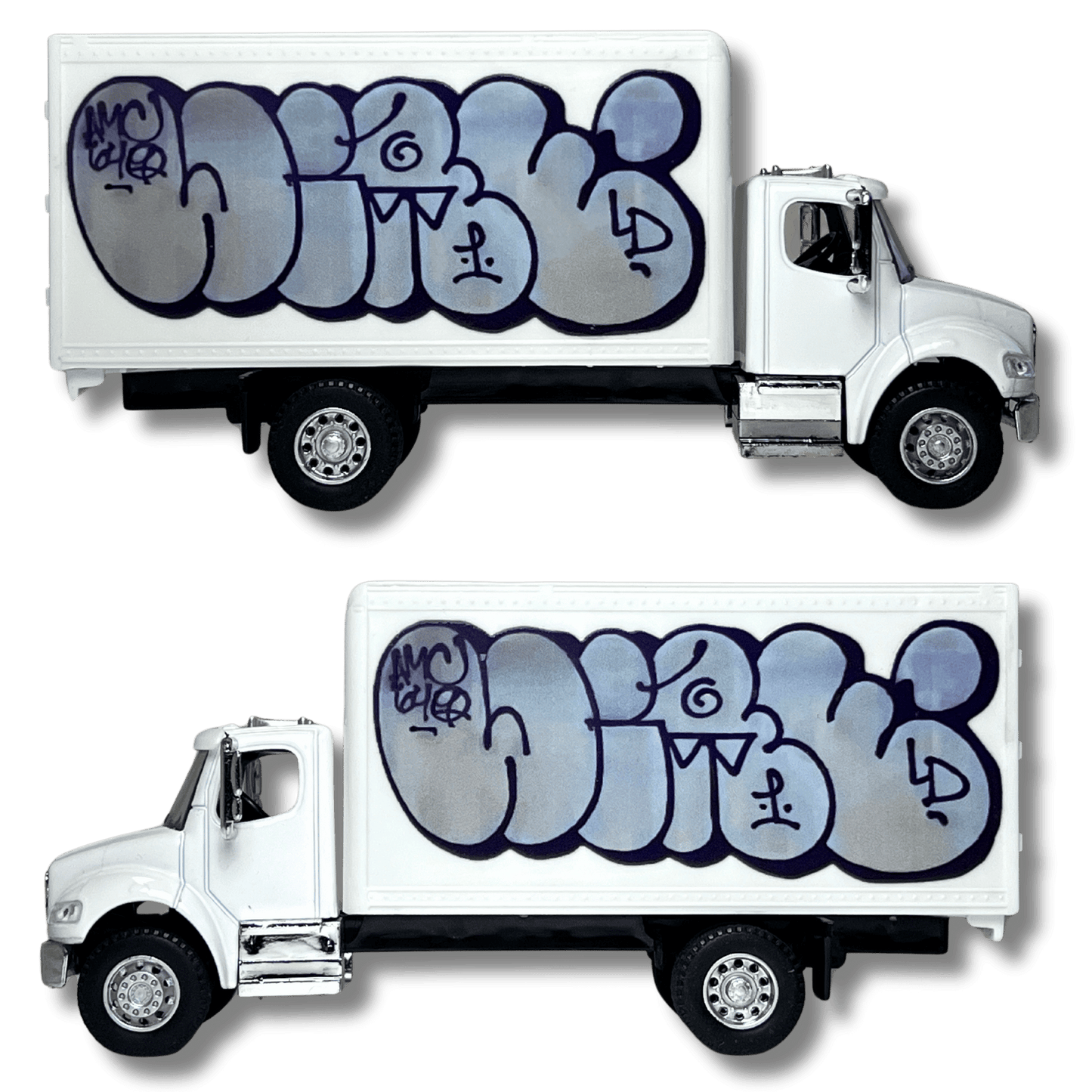 Wire toy truck side by side