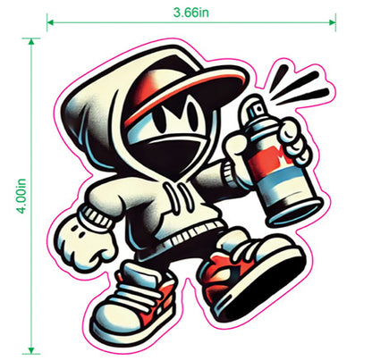 Spray Guy Graffiti Sticker